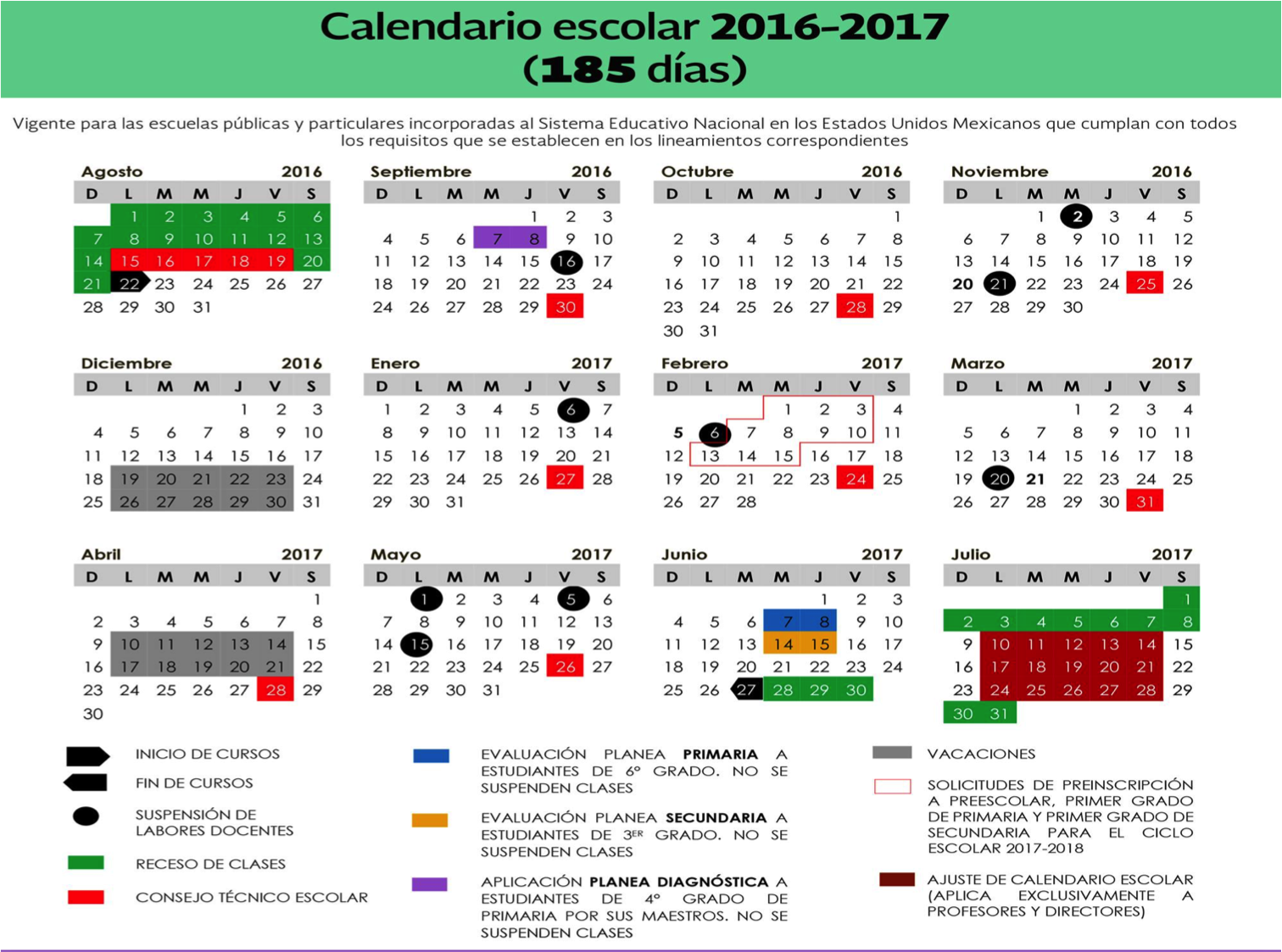 Calendario escolar